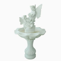 marble angel garden fountain